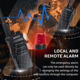 Retevis RT86 Walkie-talkie Lange Afstand, Professionele Tweewegradio met Oortelefoon, 2600 mAh Oplaadbaar, Draadloze Kopieer-walkie-talkies voor Volwassenen, voor Magazijnen (Zwart, 5 stuks)