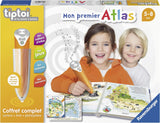 Ravensburger - Tiptoi Interactive Reader Complete Set - Mijn eerste Atlasboek in het Frans - Educatieve elektronische spellen - Vanaf 5 jaar - 00032