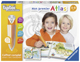 Ravensburger - Tiptoi Interactive Reader Complete Set - Mijn eerste Atlasboek in het Frans - Educatieve elektronische spellen - Vanaf 5 jaar - 00032