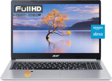 acer Aspire 5 Slim laptop, 15,6 inch FHD IPS, AMD Ryzen 3 3350U quad-core mobiele processor, 20 GB DDR4 RAM, 512 GB SSD, WiFi 6, verlichte KB, vingerafdruklezer, HDMI, Amazon Alexa, Windows 11, zilver