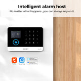 PGST Alarminstallatie huis 22 stuks, 4 G/wifi (2,4 GHz) smart alarmsysteem met voor thuisbeveiliging, real-time app push, willekeurig uitbreidbaar - werkt met Alexa, voor deur, raam, camper, woning,