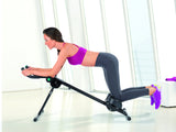 VITALmaxx Fitmaxx 5 of Abmaxx 6 Buiktrainer incl. trainingscomputer, fitnessapparaat voor beginners en gevorderden, traint bijna het hele lichaam, 5 moeilijkheidsniveaus, inklapbaar
