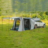 itrimaka Campingtent opblaasbaar,grote opblaasbare tent | Winddichte waterdichte PU 2000 autokampeertent - Draagbare grote SUV-voor kamperen, autotentzonwering voor 3-4 personen buitenshuis