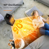 OMISOON Elektrische Kachel 2000 W, ECO Keramische Ventilatorkachel met Laag Energieverbruik, 90°Oscillatie, met Afstandsbediening, 24H Timer, 3 Temperatuurinstellingen