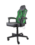 Deltaco Gaming GAM-086, Gamingstoel met RGB-verlichting en afstandsbediening, PU-leer, ergonomisch, zwart