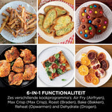 Ninja Double Stack Air Fryer, Vertical Deep Fryer with Double Drawers and 4 Cooking Levels, 2 Drawers and 2 Racks, Space Saving Design, 7.6 Liter Content, 6 Cooking Functions, 6 Servings, Grey SL300EU