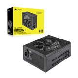 Corsair RM1200x SHIFT Volledig Modulaire ATX-Voeding - Interface Modulaire Zijde - Conform aan ATX 3.0 en PCIe 5.0 - Zero RPM-Fanmodus - 80 PLUS Gold Efficiency - Zwart 1200 Watts