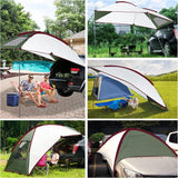 Buycitky Auto Luifels voor Camping, Auto Tent Luifel Waterdichte Auto Achterklep Luifel Tent voor Van SUV Campervan Kleine Voertuig