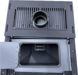 EIDER BIOMASA - Pelletkachel CERO R.E.M. 11 kW geventileerd - Energiezuinig - 15 kg capaciteit - autonoom (zonder stekker) - Dubbele kamer - Schoon glas - Automatische bediening - Dekt 200 m³