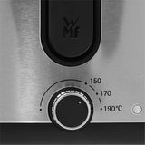 WMF KITCHENminis Friteuse met frietsnijder, Compact & stijlvol design, Geïntegreerde Filter voor minder geur, Instelbare Temperatuur (150-190°C), Veilige bediening