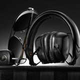 V-MODA XS On-Ear metalen ruisonderdrukking hoofdtelefoon (mat zwart metaal)