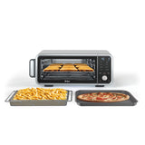 Ninja SP201 Digitale Air Fry Pro Countertop 8-in-1 oven met verlengde hoogte, XL-capaciteit, open- en wegcapaciteit voor opbergruimte, met airfry mand, draadrek en crumb tray, zilver