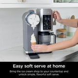 Ninja CREAMi Swirl Ice Cream en Soft Serve Maker, Sorbet, Milkshake, Frozen Yoghurt, Low Calorieën Programma & More, 13-in-1, Soft Serve Handle & (2) CREAMi Swirl 16oz Pints, Voor Kinderen & ALLE