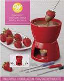 Wilton Valentijnsdag keramische fondueset, rood