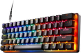 SteelSeries Apex Pro Mini HyperMagnetic-gamingtoetsenbord – 's Werelds snelste toetsenbord – Aanpasbare activering – Compact 60%-ontwerp – RGB – PBT-keycaps – USB-C – Duitse QWERTZ-indeling