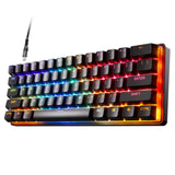 SteelSeries Apex Pro Mini HyperMagnetic-gamingtoetsenbord – 's Werelds snelste toetsenbord – Aanpasbare activering – Compact 60%-ontwerp – RGB – PBT-keycaps – USB-C – Duitse QWERTZ-indeling