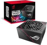 ASUS ROG Strix 1000 W Gold voeding (ROG-radiatoren, axiale ventilatoren met dubbele kogellagers, 0dB-technologie, 80 plus gouden certificering, modulaire kabels)