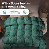 puredown 10% Goose Down Vier Season Quilt Green 200x200cm