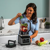 Ninja 3-in-1 Foodprocessor & Blender met 5 Automatische Programma's: Mengen, Max. Mengen, Hakken, Mixen, Pureren, 1,8L Kom, 2,1L Kan, 700ml Beker, Vaatwasserbestendige Onderdelen, Auto-iQ, BN800EU