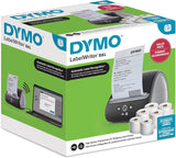 DYMO LabelWriter 5XL Labelprinter Bundle | Automatische labelherkenning | Drukt extra brede verzendlabels af voor Amazon, DHL en meer | Perfect voor webwinkeliers | Tweepolige EU-stekker