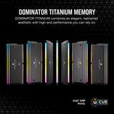 CORSAIR DOMINATOR TITANIUM RGB DDR5 RAM 96GB (2x48GB) DDR5 6600MHz CL32 Intel XMP iCUE Compatibel Computergeheugen - Zwart (CMP96GX5M2B6600C32)