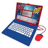 Lexibook, Spider-Man, tweetalige Frans/Nederlandse educatieve computer, meisjesspeelgoed met 124 activiteiten om te leren, plezier te hebben en piano te spelen, rood/blauw, JC598SPi10