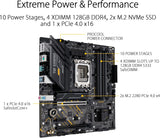 ASUS TUF GAMING B660M-E D4 moederbord socket Intel LGA 1700 (Intel B660, mATX, DDR4 geheugen, PCIe 4.0, 2x M.2, Aura Sync)