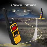 Retevis RB648P Walkie-Talkie Lange Afstand, IP67 Waterdichte Tweewegradio, Eenvoudig Koppelen, 2000 mAh, Handheld Portofoon Oplaadbaar voor Bouwplaatsen (Geel, 2 Stuks)