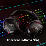 HYPERX 519T1AA Cloud Stinger 2 – Lichtgewicht over-ear headset met microfoon, Swivel-to-mute-functie, 50 mm drivers, pc-compatibel, zwart