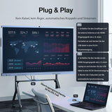 Draadloze HDMI-zender en -ontvanger 4K, 5G 165FT/50M HDMI-extender HDMI VGA Video/Audio Dual Screen-transmissie, live-transmissie voor laptop, tablet, camera, ondersteuning Nefix/TikTok/YouTube