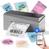 Memoking Bluetooth DHL labelprinter, mobiele Thermo 4 x 6 verzendlabels, printer voor kleine familiebedrijven, 249-BT printer voor eBay, Etsy, UPS, USPS, Amazon, Royal Mail, Hermes, Shopify, FedEx