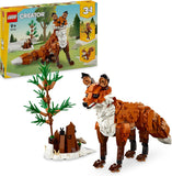 LEGO Creator 3in1 Bosdieren: Rode vos wordt uil of eekhoorn, Speelgoed Dieren en Slaapkamer Decoratie, Creatieve Hobby voor Kinderen, Cadeau voor Jongens en Meisjes vanaf 9 Jaar 31154