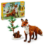 LEGO Creator 3in1 Bosdieren: Rode vos wordt uil of eekhoorn, Speelgoed Dieren en Slaapkamer Decoratie, Creatieve Hobby voor Kinderen, Cadeau voor Jongens en Meisjes vanaf 9 Jaar 31154