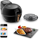 Tefal Actifry & Grill Genius, Gegoten grillrooster, Volledige delegatie, Perfecte resultaten, Digitaal receptenboek, Snel koken, Vaatwasmachinebestendig, FZ775810