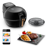 Tefal Actifry & Grill Genius, Gegoten grillrooster, Volledige delegatie, Perfecte resultaten, Digitaal receptenboek, Snel koken, Vaatwasmachinebestendig, FZ775810