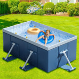Foldable Non-Inflatable Pool - Non-Inflatable Hard Shell Pool for Adults and Kids | Summer Water Game Backyard Toys for Adults, Kids and Pets