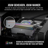 CORSAIR DOMINATOR TITANIUM RGB DDR5 64GB (2x32GB) DDR5 6000MHz CL30 AMD EXPO Intel XMP iCUE Compatibel Computergeheugen – Grijs (CMP64GX5M2B6000Z30)