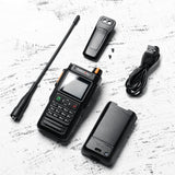 Radioddity GA-5WB IP67 handradio, dual-band amateurradio met groot bereik met APP-programmering, airband, kleurenscherm, GPS & APRS, USB oplaadbaar met 2600mAh batterij