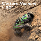 Op afstand bestuurbare auto vanaf 8 jaar, 1/18 RC auto, offroad, 4WD 36+km/u, afstandsbediening auto, 2,4 GHz, all-terrain waterdicht, monstertruck, op afstand bestuurde auto's voor kinderen vanaf 8