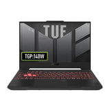 ASUS TUF Gaming A15 FA507XI Gaming-laptop, 39,6 cm (15,6 inch), Full HD, 144 Hz (AMD Ryzen 9 7940HS, 32 GB RAM, 512 GB SSD, RTX 4070 8 GB, zonder besturingssysteem), grijs (Meka), Spaans