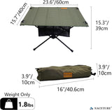 NACETURE Ultralichte backpacktafel - inklapbare campingtafel met opberggaas voor kampeeruitrusting, wandeltafel en bergtafel, kampeertafel voor accessoires en buitenreizen (groen)