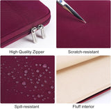 DOMISO 15,6 inch waterdichte laptoptas, sleeve, case, notebookhoes, beschermhoes voor 15,6 inch ThinkPad E15 Gen 2 4/16 inch ThinkPad T16/HP Pavilion x360/LG, wijnrood