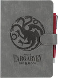 Premium Notitieboek Game Of Thrones House Targaryen - A5 premium notitieboek - Wit notitieboek - Gestippeld - A5 witte pagina's - Bullet journal - Inclusief projector pen