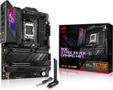 ASUS ROG STRIX X670E-E Gaming WIFI Moederbord Socket AMD AM5 (Ryzen 7000, ATX, DDR5 geheugen, 4x M.2, USB 3.2 Gen 2x2, PCIe 5.0, Q-Release, M.2-Combo-Sink, WiFi 6E, Aura Sync)