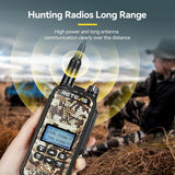 Retevis EZTalk 62 Oplaadbare Walkie-Talkies, Tweewegradio met 2200 mAh Li-on-Batterij, Dempen, IP67, 7 Jachtoproepen, Radiocommunicatie voor de Jacht, Buiten (2 Stuks, Camouflage)