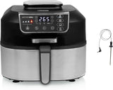 Princess Airfryer Grill, receptenboek en temperatuursensor, max. 265 °C, 4 programma's, 5,6 l, 1760 W