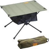 NACETURE Ultralichte backpacktafel - inklapbare campingtafel met opberggaas voor kampeeruitrusting, wandeltafel en bergtafel, kampeertafel voor accessoires en buitenreizen (groen)