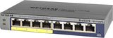 NETGEAR ProSAFE Unmanaged Plus Switch - GS108PE - 8 Power over Ethernet poorten