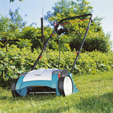 GARDENA elektronische verticuteerder EVC 1000: gazonbeluchter werkbreedte van 30 cm, 1.000 W, gazonoppervlak 1.000 m², verstelhendel werkdiepte, deelbare stangen, wielen speciaal profiel (4068-20).