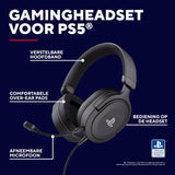 Trust Gaming GXT 498 Forta Gaming Headset - Officially Licensed for PlayStation 5 - Duurzame Headset met Afneembare Microfoon voor PS4 en PS5, Verstelbare Hoofdband, Kabel van 1.2m - Zwart